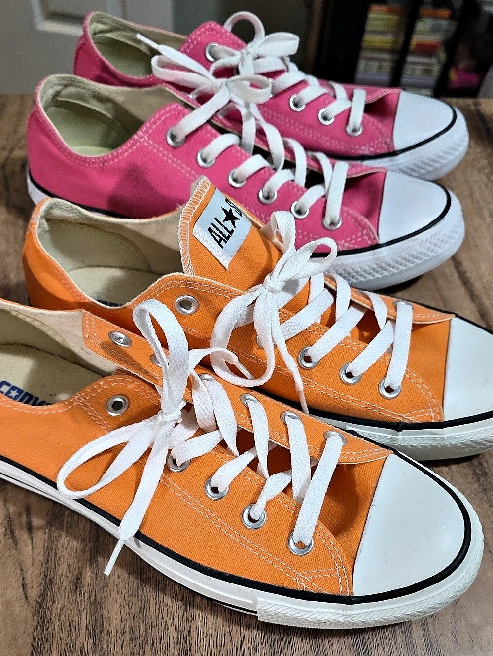 *Lot of 2**Converse Chuck Taylor All Star Sneakers Pink & Orange US 8 M/10 W